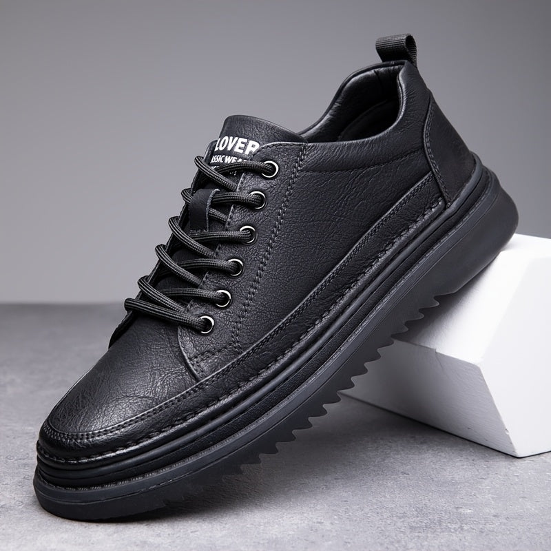 Nolan | Skórzane Sneakersy Podwyższające
