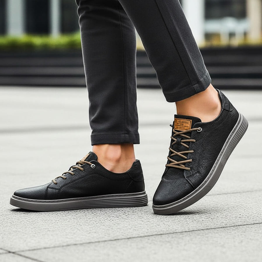 Mazzarini | Włoskie Skórzane Sneakersy