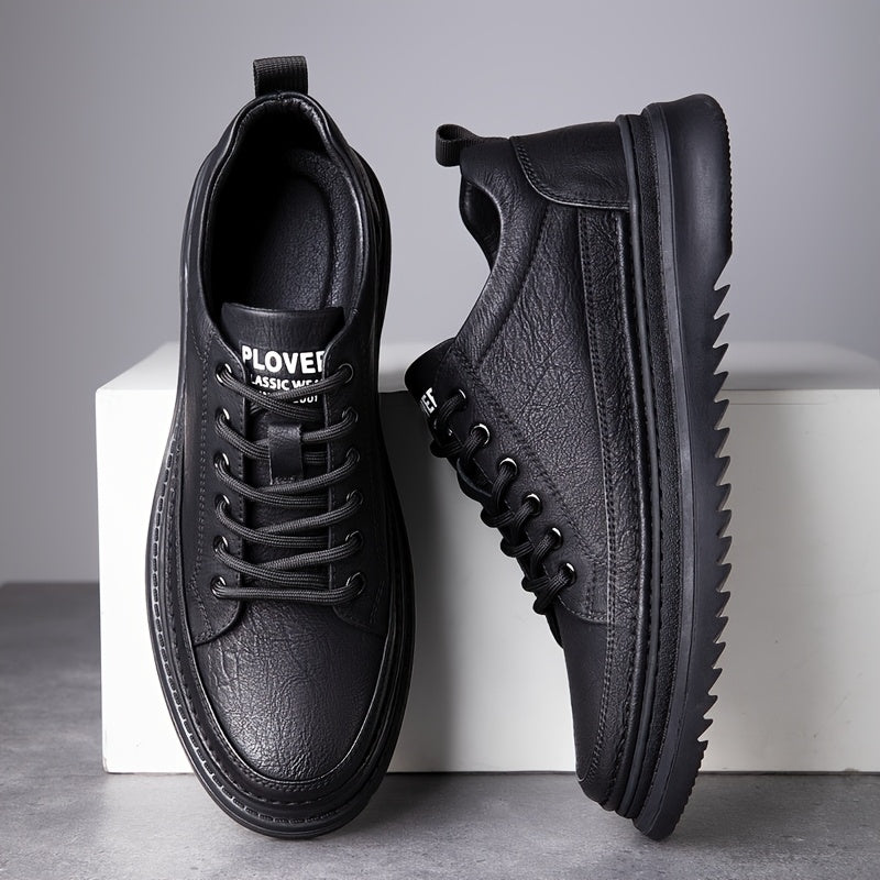 Nolan | Skórzane Sneakersy Podwyższające