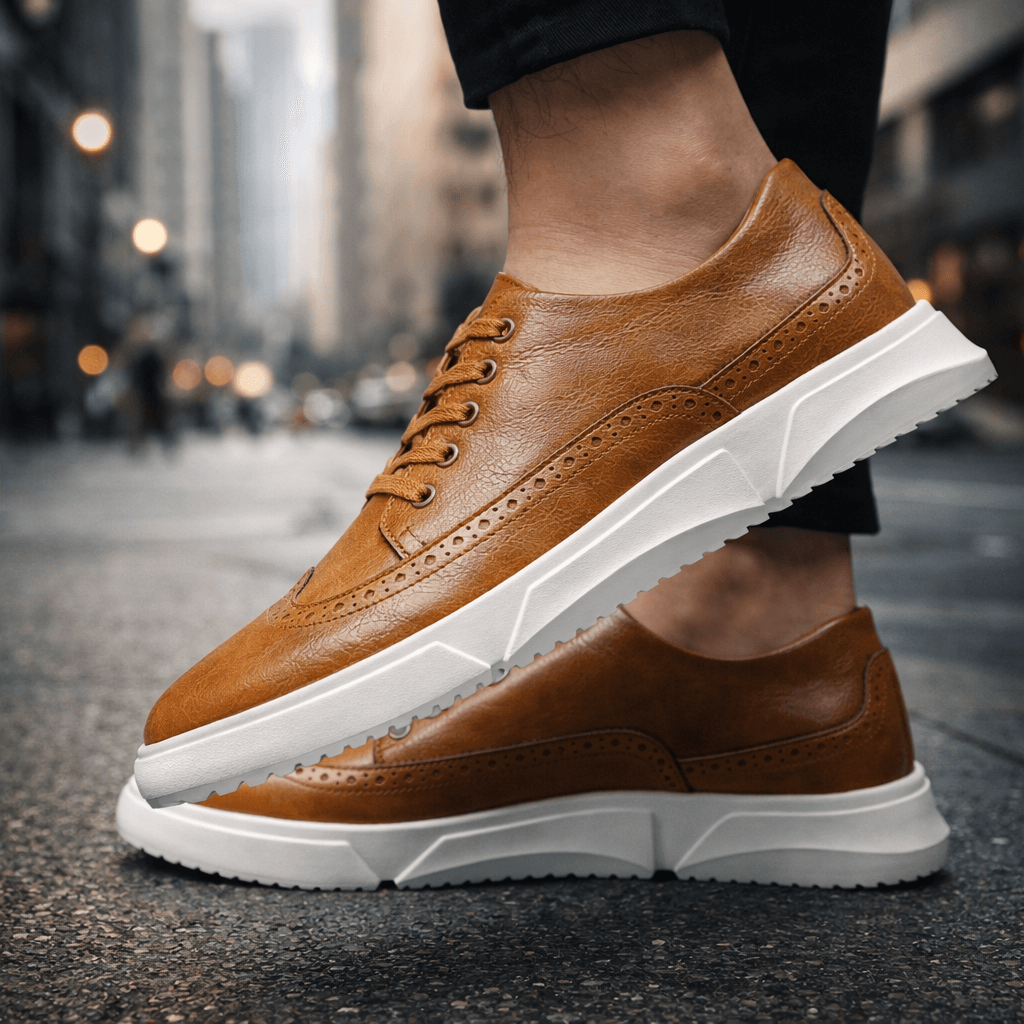 Harrington | Skórzane Sneakersy
