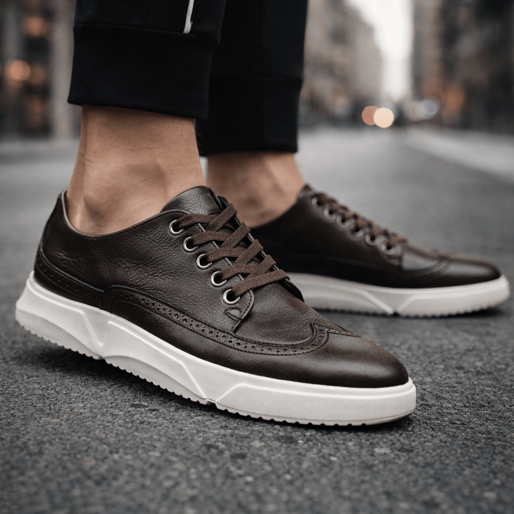Harrington | Skórzane Sneakersy
