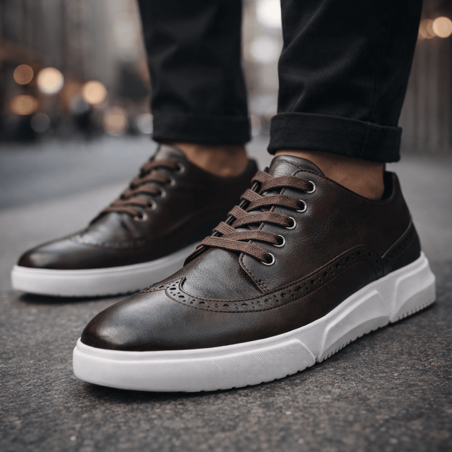 Harrington | Skórzane Sneakersy