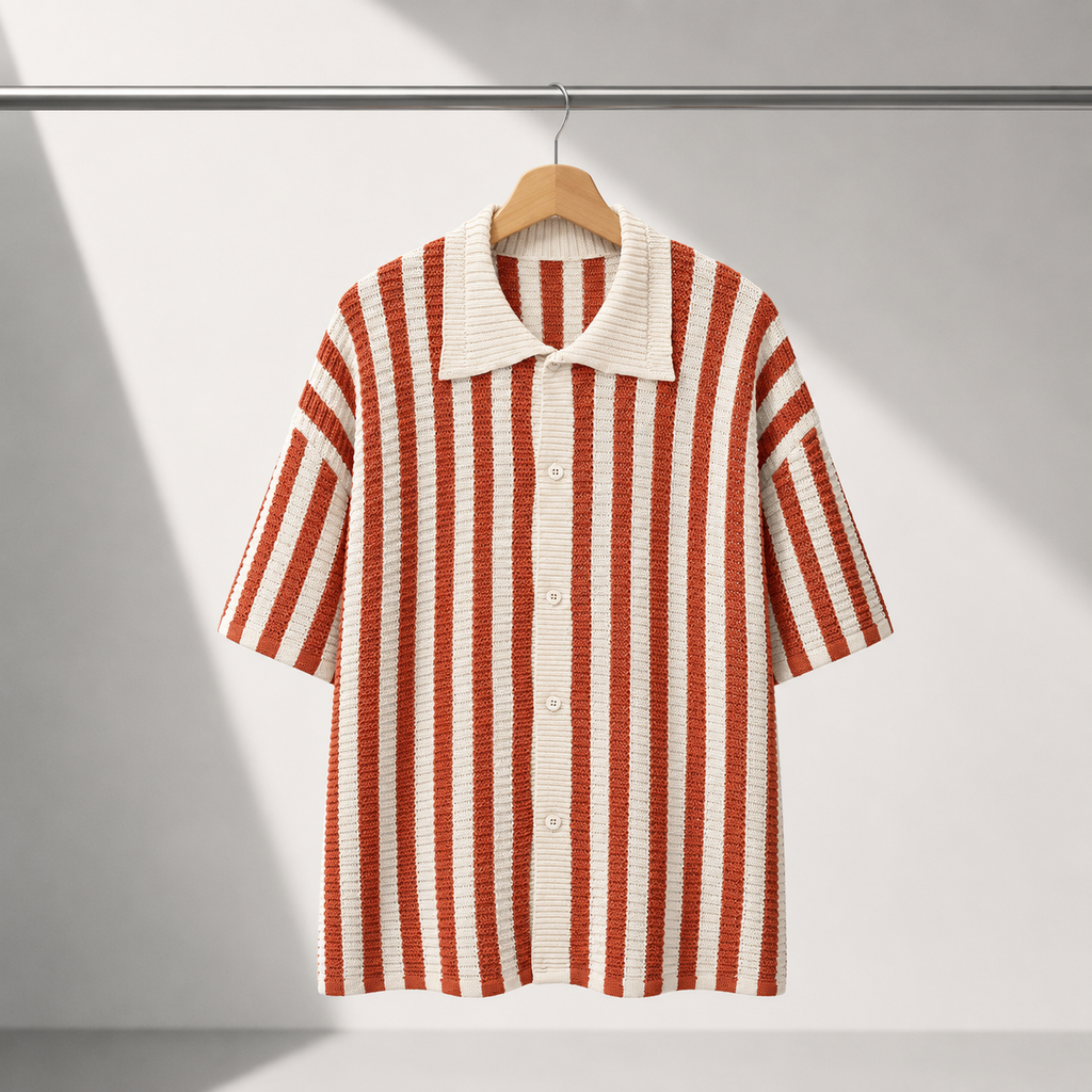 Vincenzo | Dzianinowe Polo w Paski