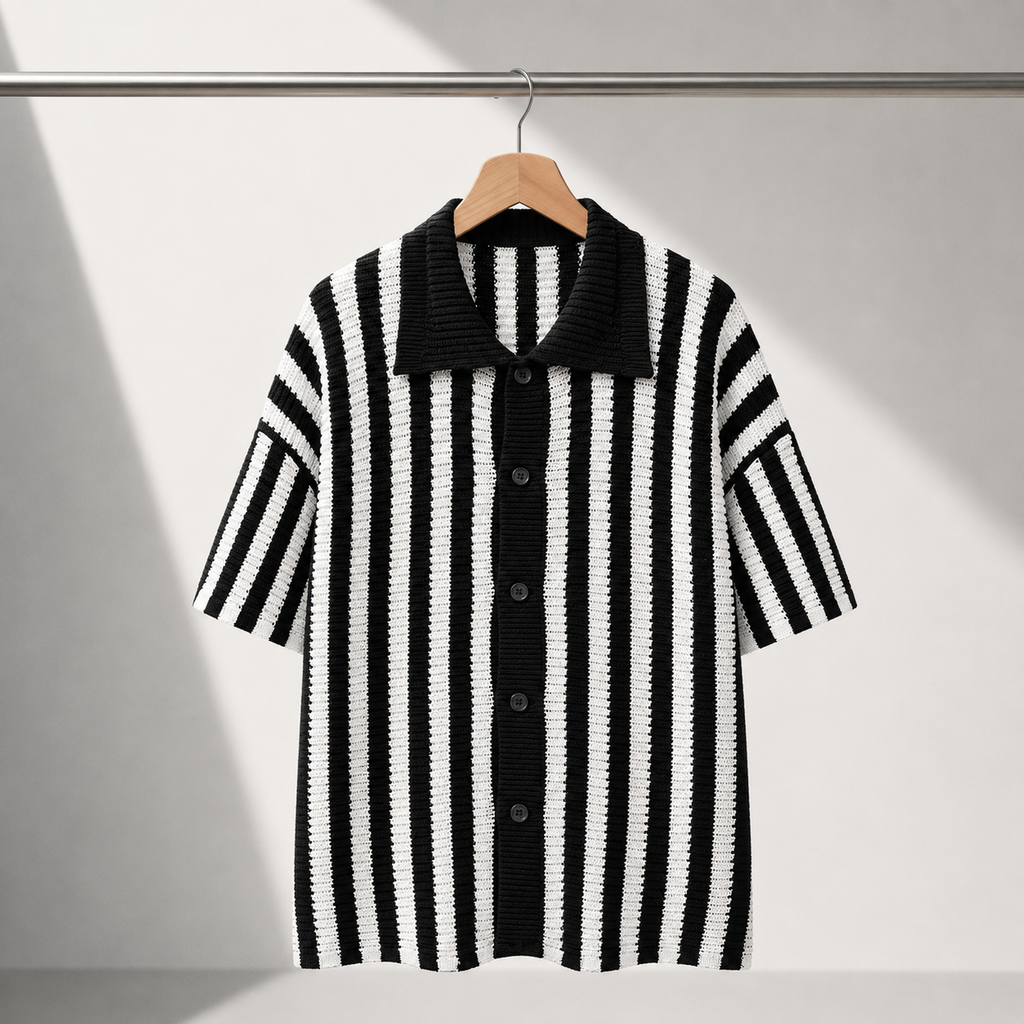 Vincenzo | Dzianinowe Polo w Paski