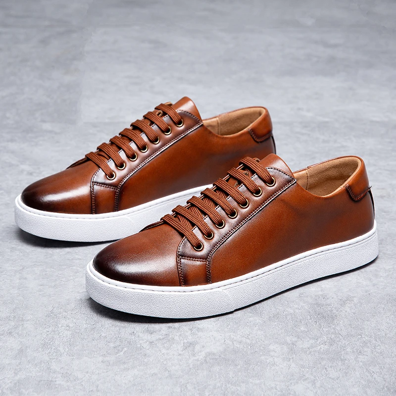 Alviro | Włoskie Skórzane Sneakersy