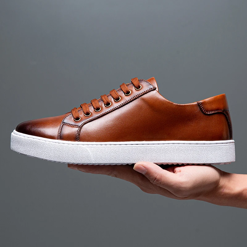 Alviro | Włoskie Skórzane Sneakersy