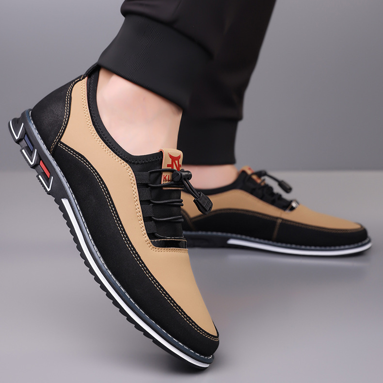 Lavio | Wygodne Skórzane Sneakersy