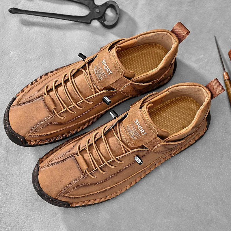 Hawthorne | Skórzane sneakersy męskie