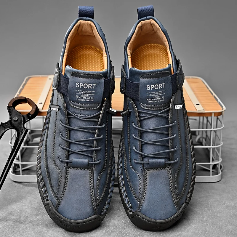 Hawthorne | Skórzane sneakersy męskie