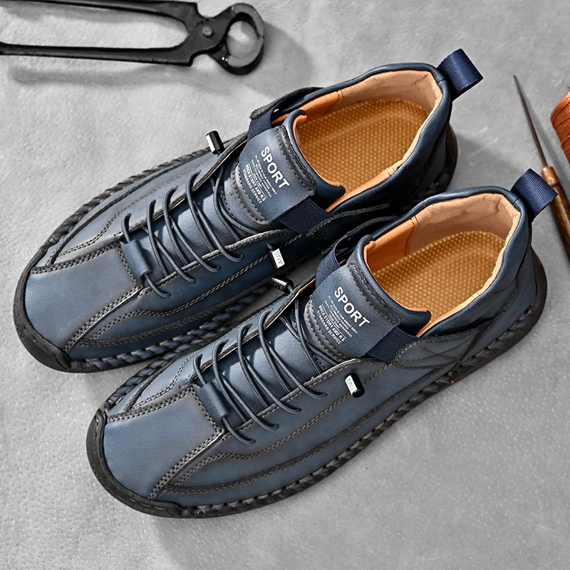 Hawthorne | Skórzane sneakersy męskie