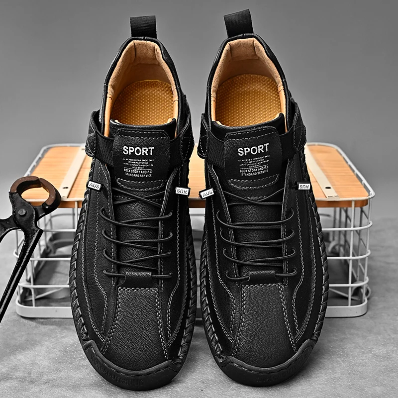 Hawthorne | Skórzane sneakersy męskie