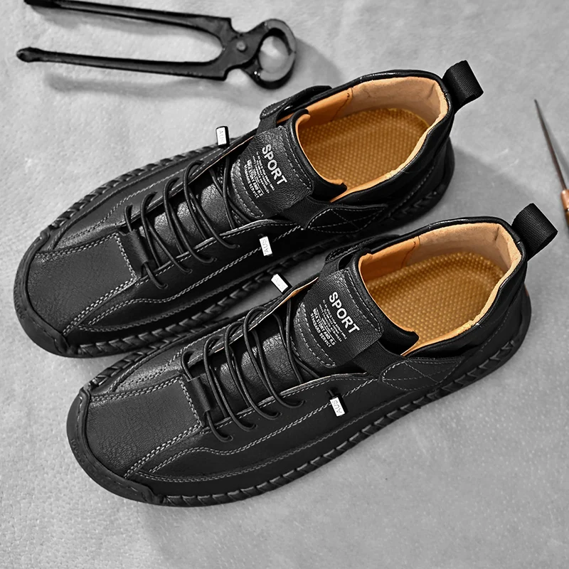 Hawthorne | Skórzane sneakersy męskie