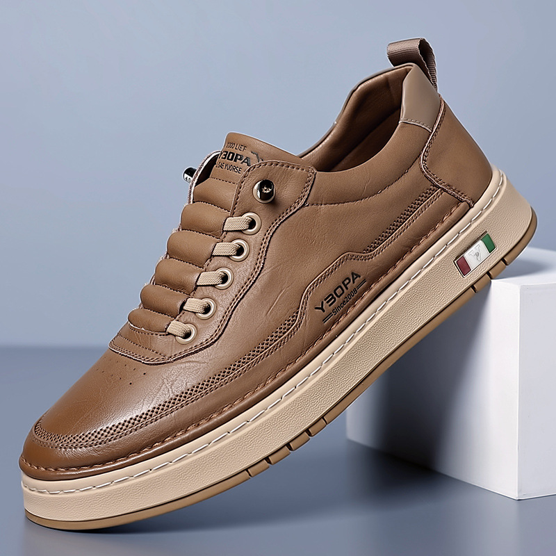Lucetti | Skórzane Sneakersy z Włoskim Szlifem