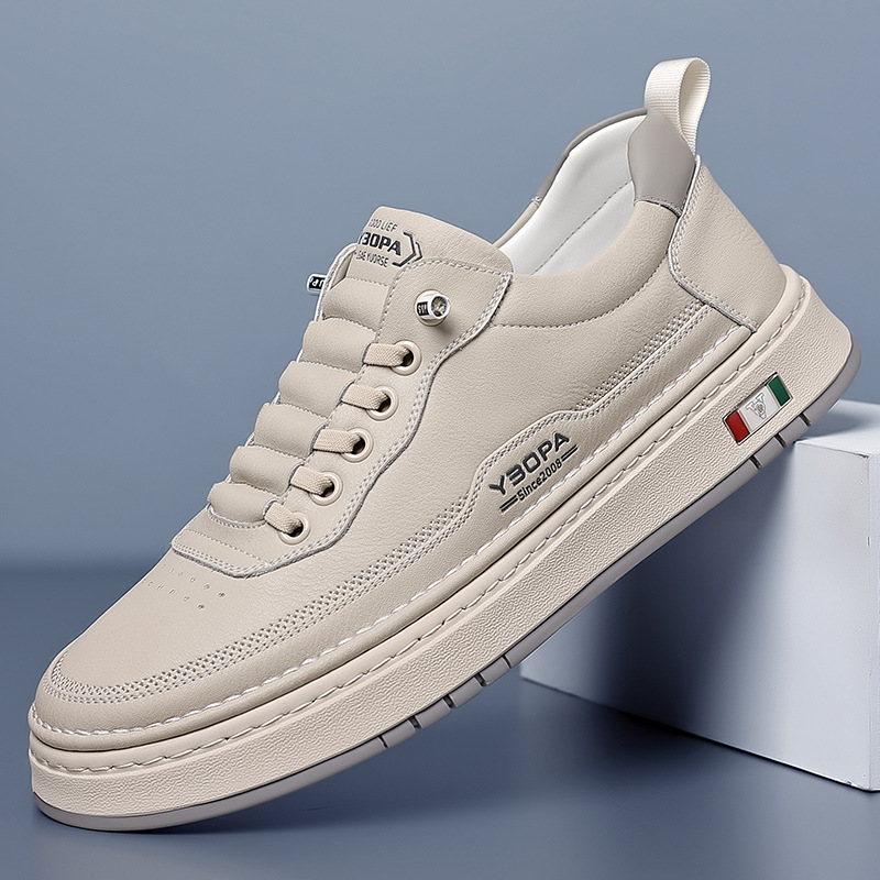 Lucetti | Skórzane Sneakersy z Włoskim Szlifem