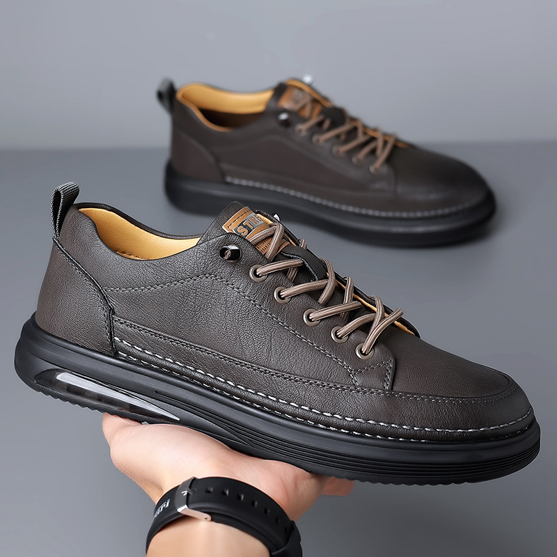 Carson | Amortyzowane Skórzane Sneakersy