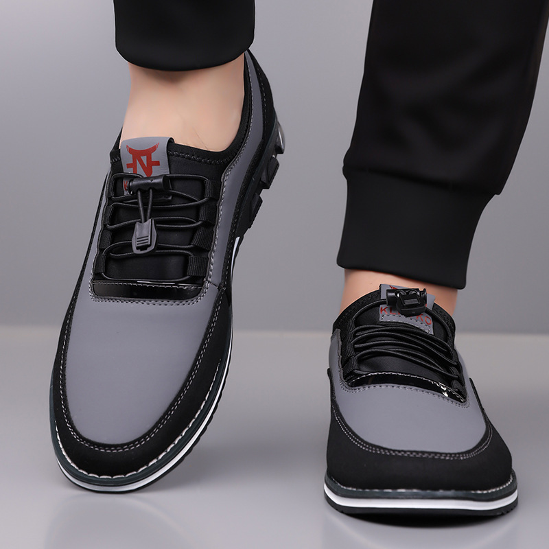 Lavio | Wygodne Skórzane Sneakersy