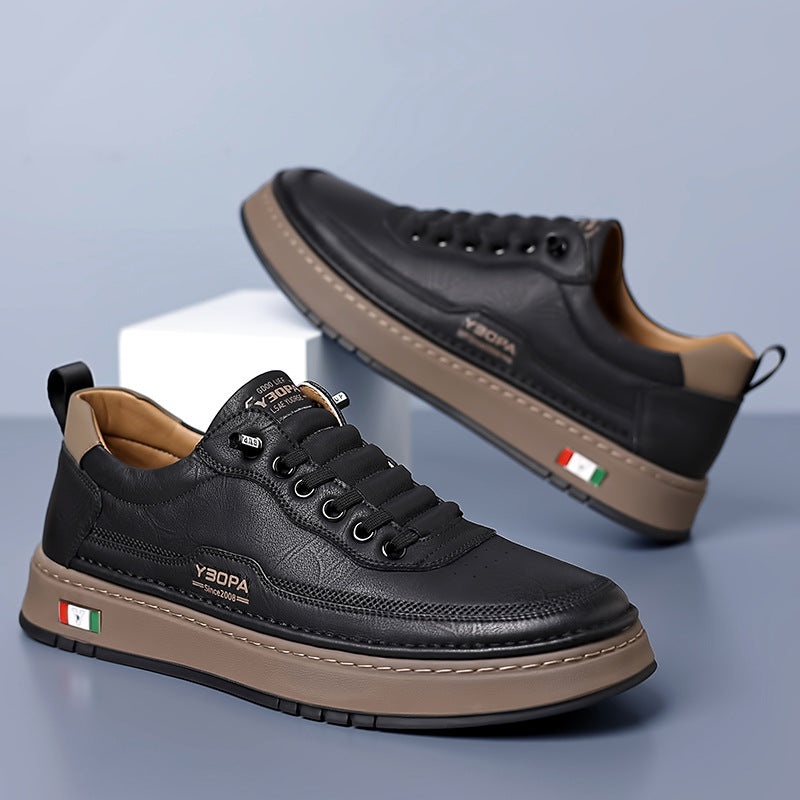 Lucetti | Skórzane Sneakersy z Włoskim Szlifem