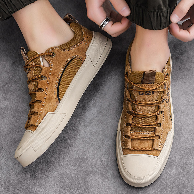 UrbanEdge | Skórzane Sneakersy Dzienne