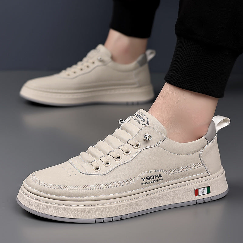 Lucetti | Skórzane Sneakersy z Włoskim Szlifem