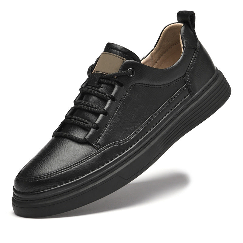 Roma | Smukłe Skórzane Sneakersy