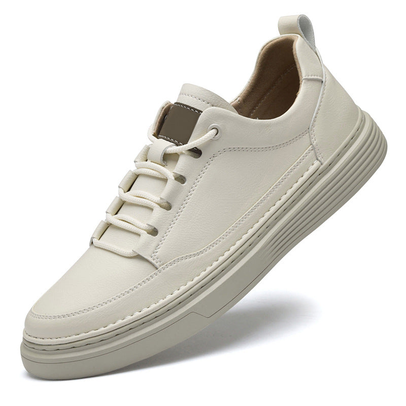 Roma | Smukłe Skórzane Sneakersy