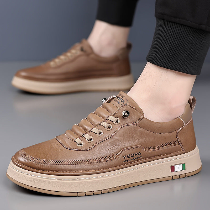 Lucetti | Skórzane Sneakersy z Włoskim Szlifem