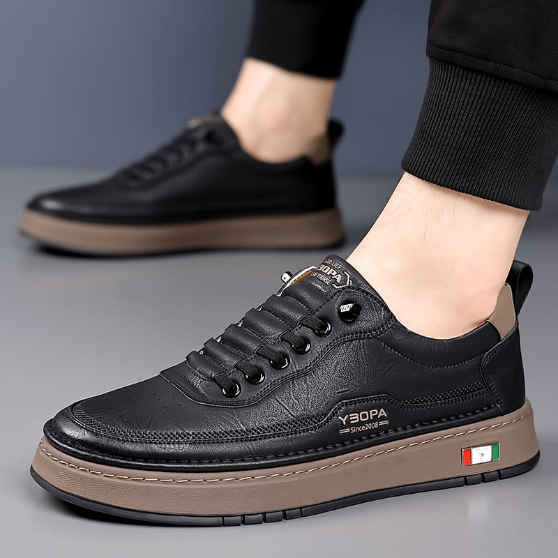 Lucetti | Skórzane Sneakersy z Włoskim Szlifem