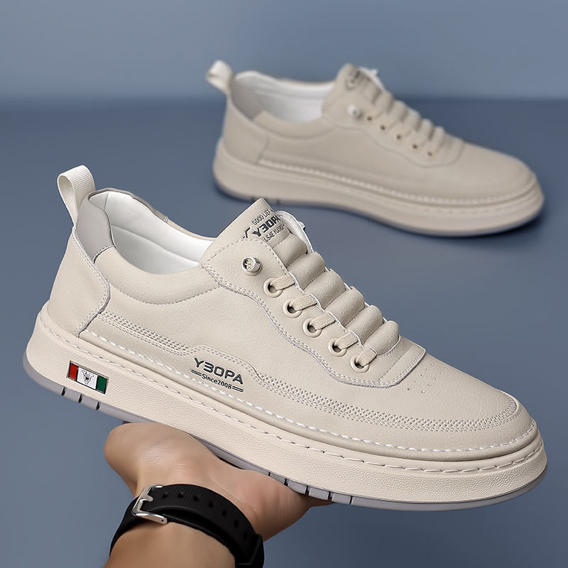Lucetti | Skórzane Sneakersy z Włoskim Szlifem
