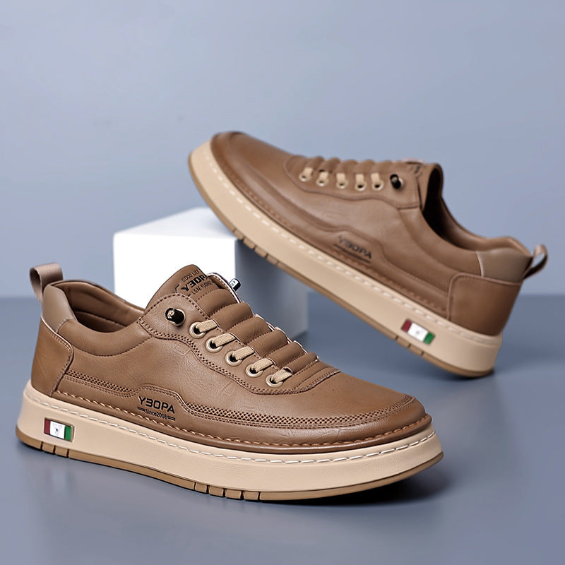 Lucetti | Skórzane Sneakersy z Włoskim Szlifem