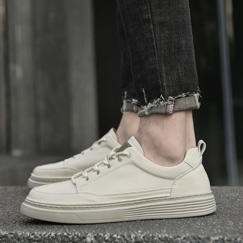 Roma | Smukłe Skórzane Sneakersy
