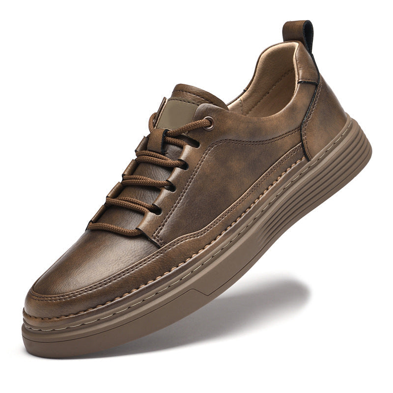 Roma | Smukłe Skórzane Sneakersy