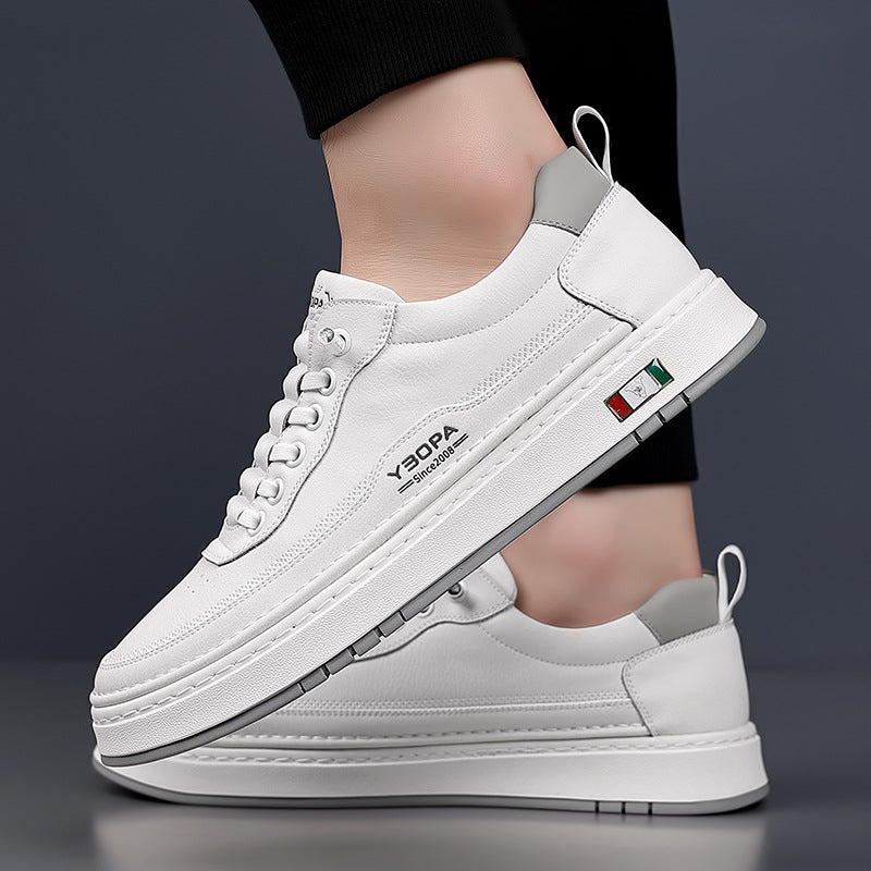 Lucetti | Skórzane Sneakersy z Włoskim Szlifem
