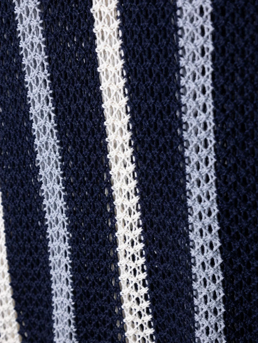 Capri | Dzianinowe Polo w Paski