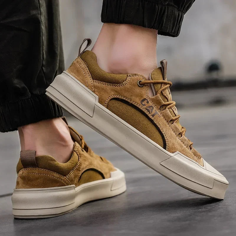 UrbanEdge | Skórzane Sneakersy Dzienne