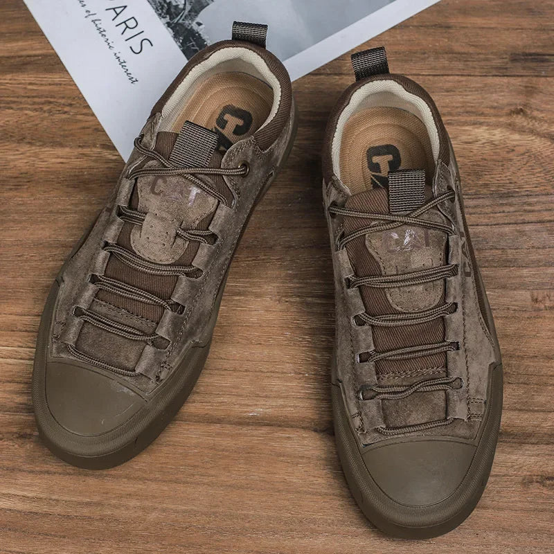 UrbanEdge | Skórzane Sneakersy Dzienne