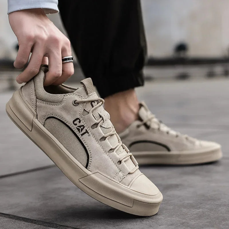 UrbanEdge | Skórzane Sneakersy Dzienne