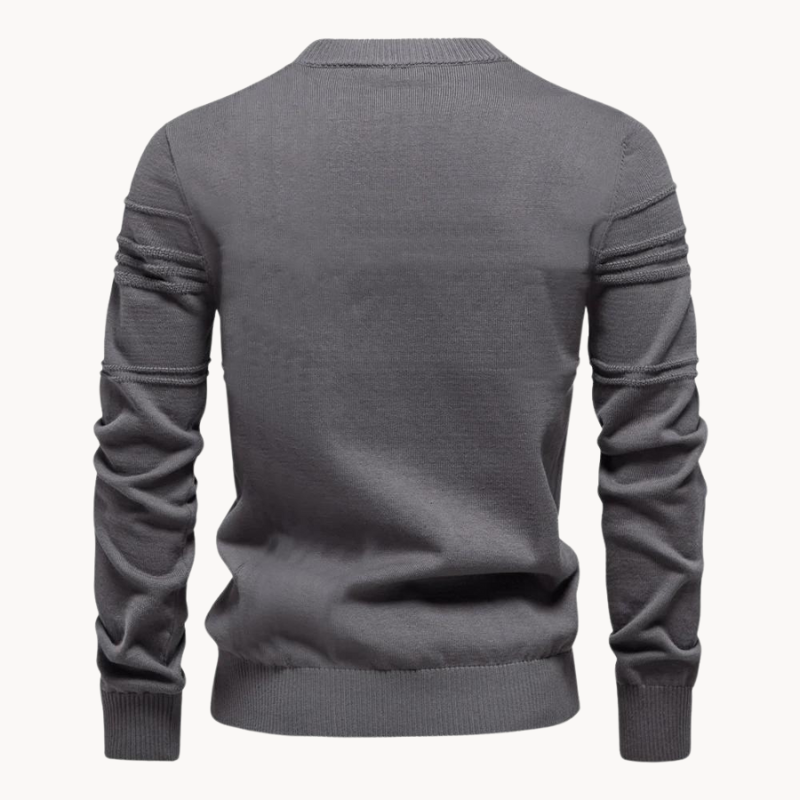 Maurizio | Elegancki Sweter Męski w Prążki