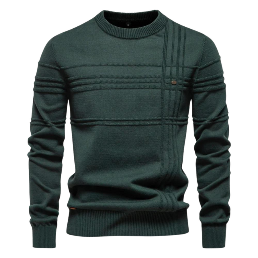 Maurizio | Elegancki Sweter Męski w Prążki