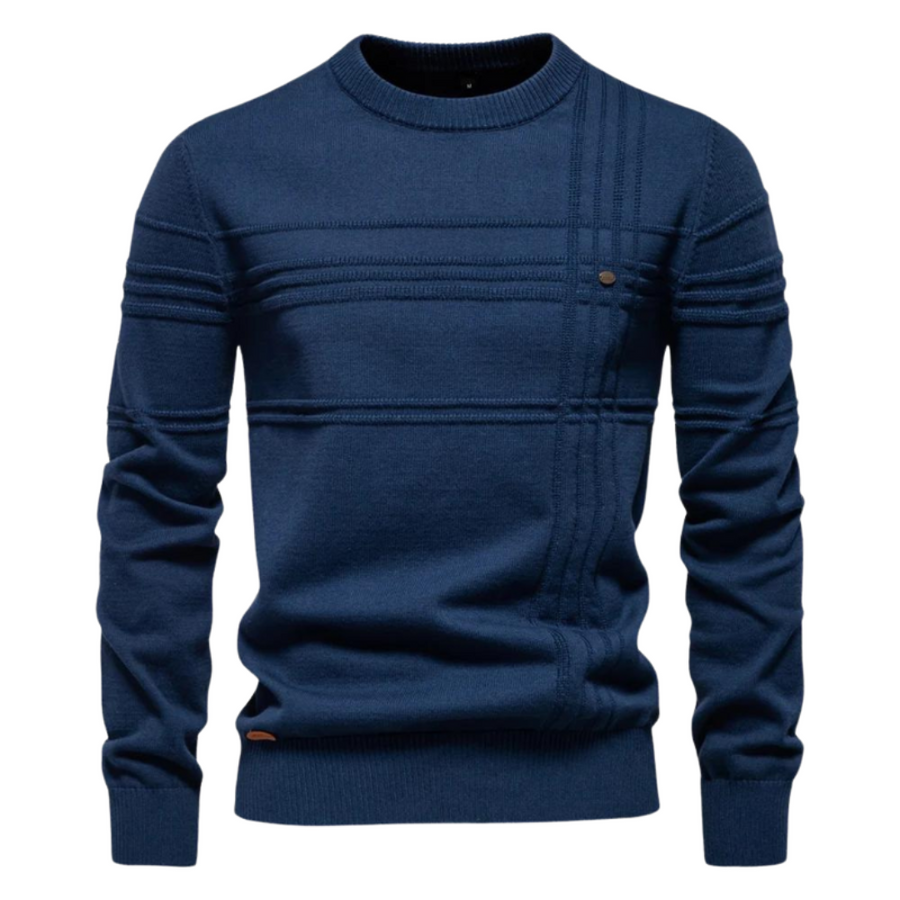 Maurizio | Elegancki Sweter Męski w Prążki