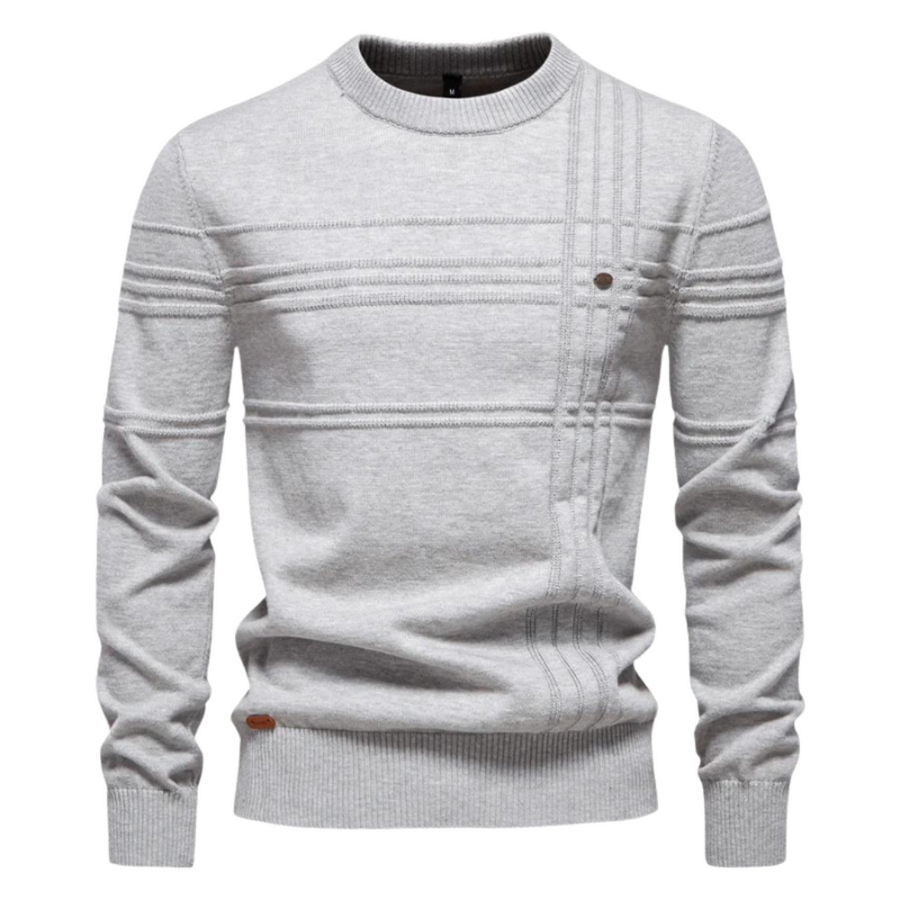 Maurizio | Elegancki Sweter Męski w Prążki