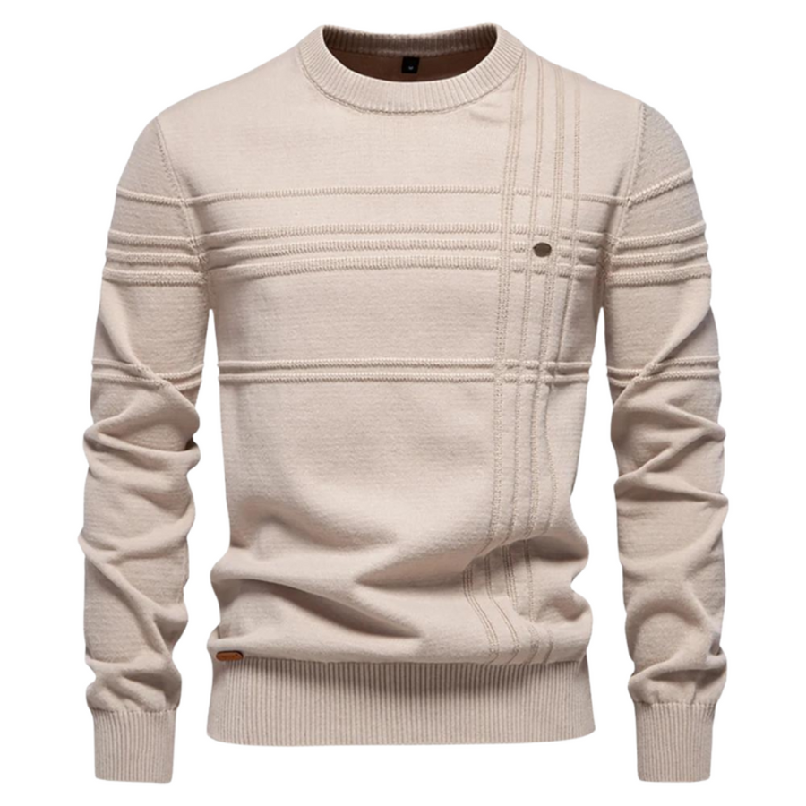 Maurizio | Elegancki Sweter Męski w Prążki