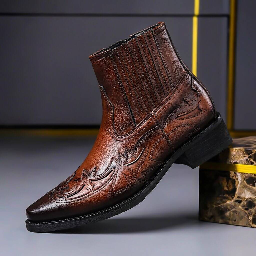 Hawkins | Eleganckie Botki Skórzane
