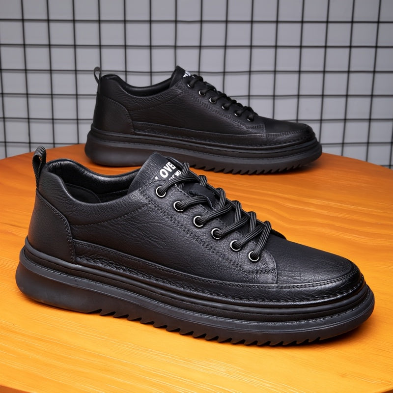 Nolan | Skórzane Sneakersy Podwyższające