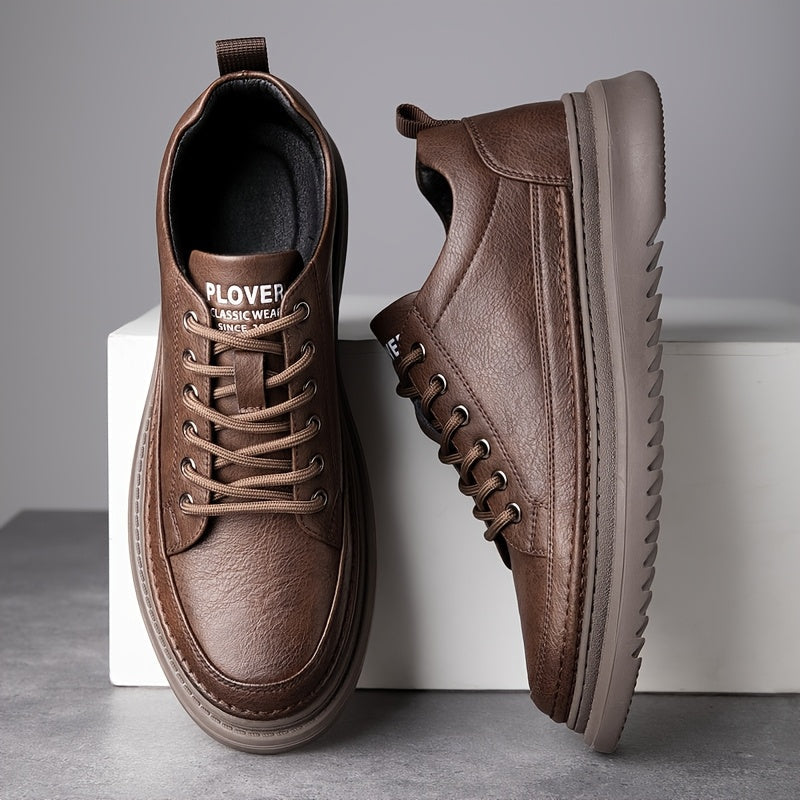 Nolan | Skórzane Sneakersy Podwyższające
