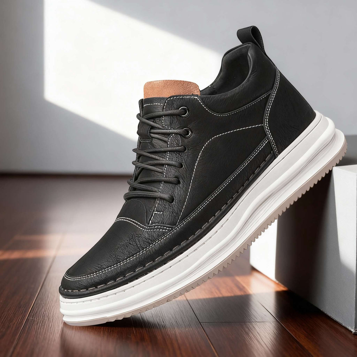 Warrington | Skórzane Sneakersy Premium
