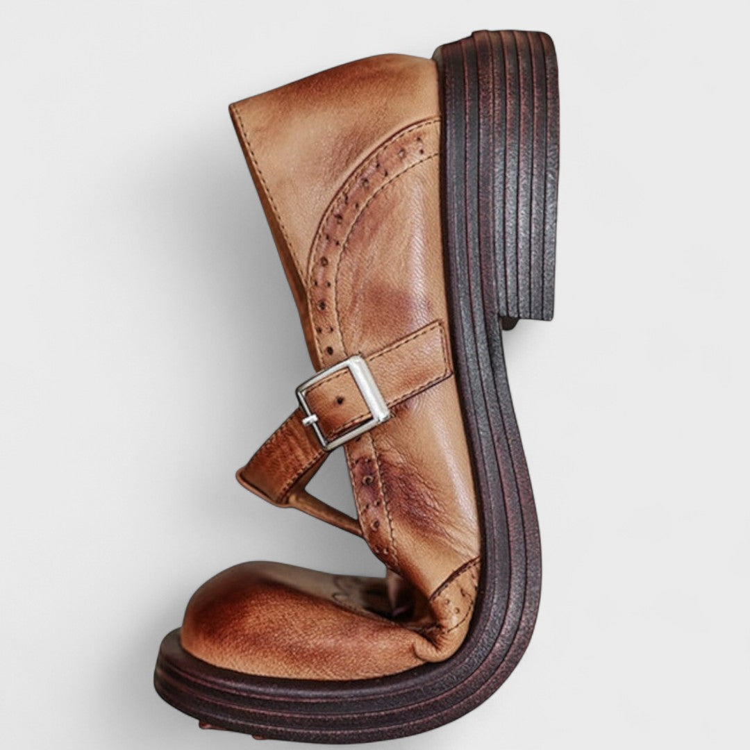 Sylwana | Ortopedyczne damskie buty skórzane