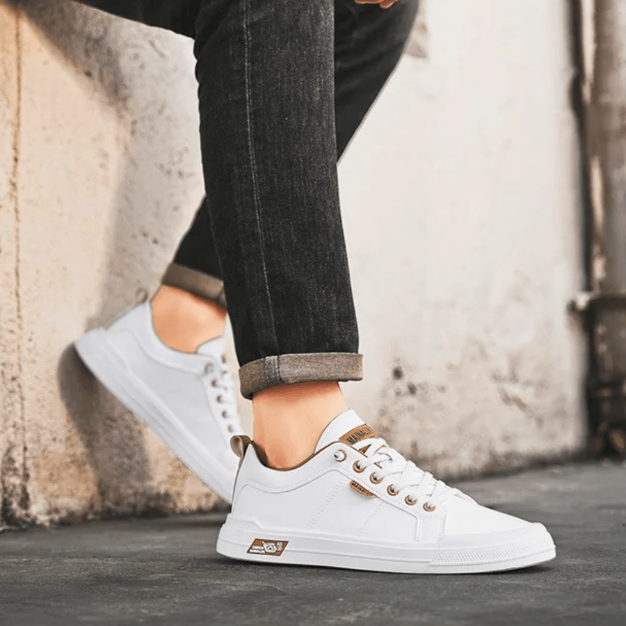Konrad | Skórzane Sneakersy